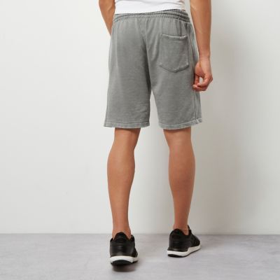 Grey burnout casual shorts